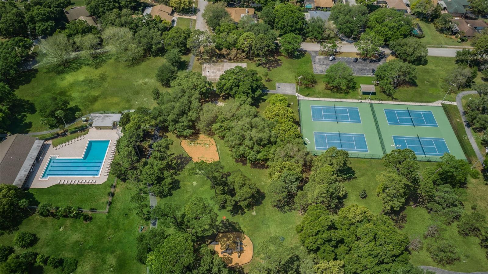 Community Pool, Tennis, and Basketball Court
