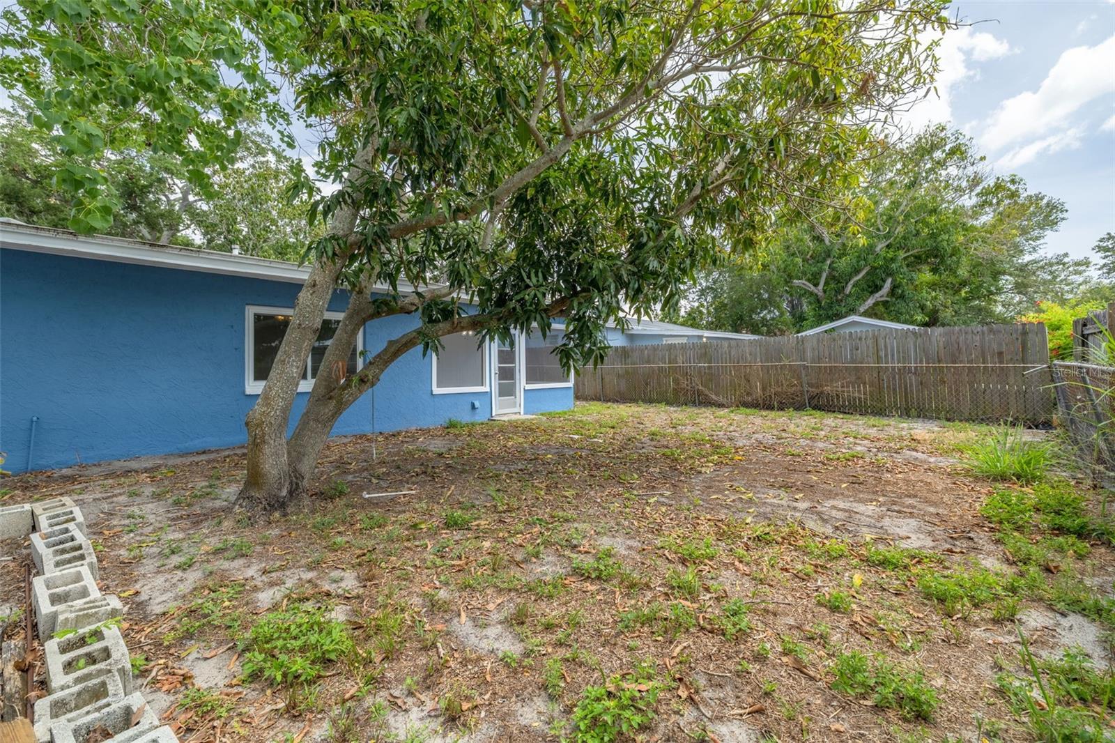 Fully Fenced Backyard