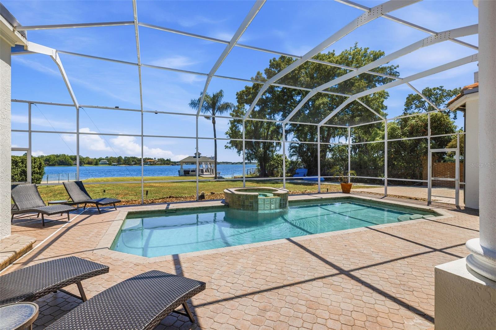 Screen enclosed Pool & Spa