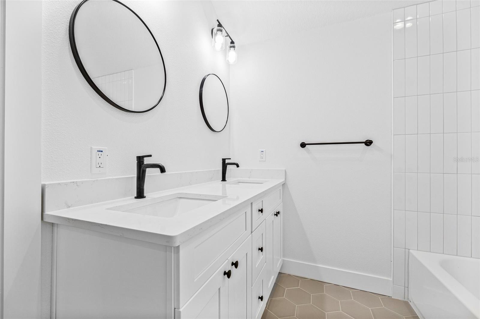 2nd Bathroom Upstairs with Tub and private toliet room