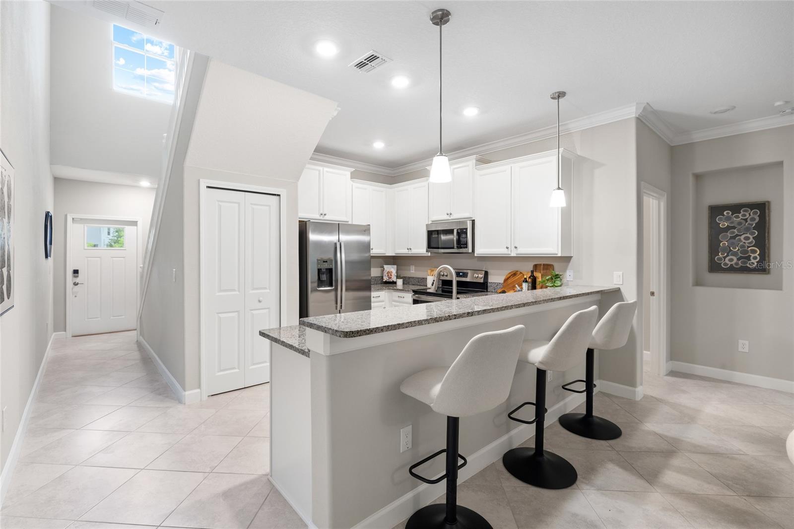 Kitchen With Closet Pantry.