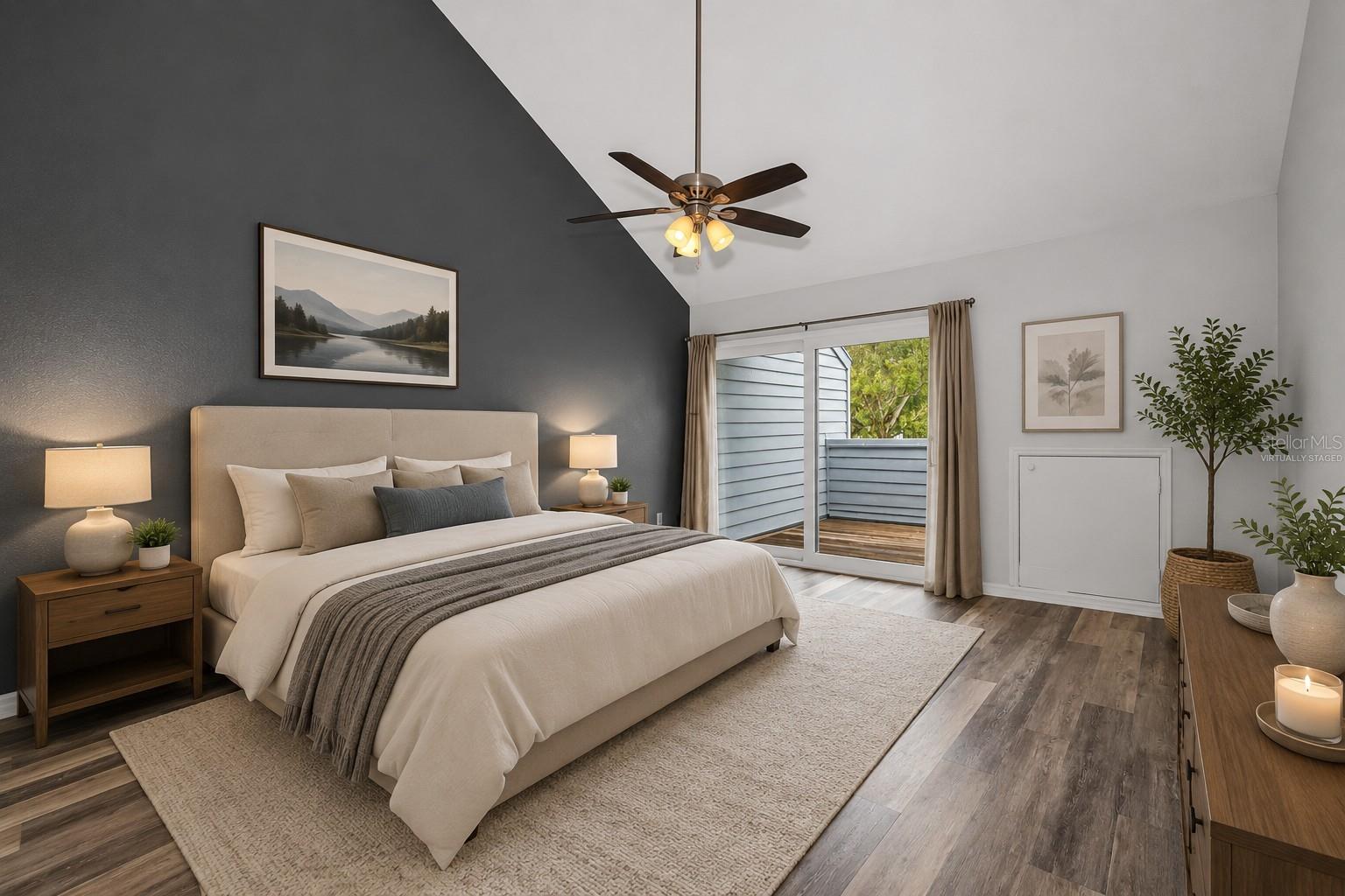 Virtually Staged Primary Bedroom