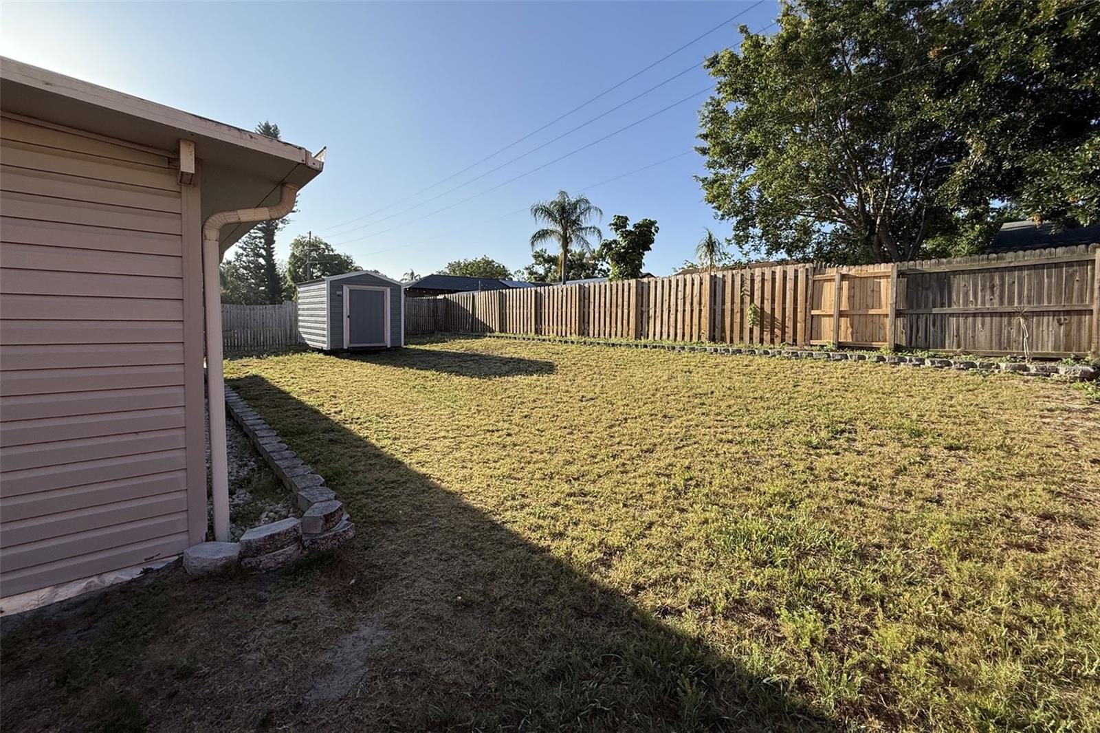 Large Fenced Backyard
