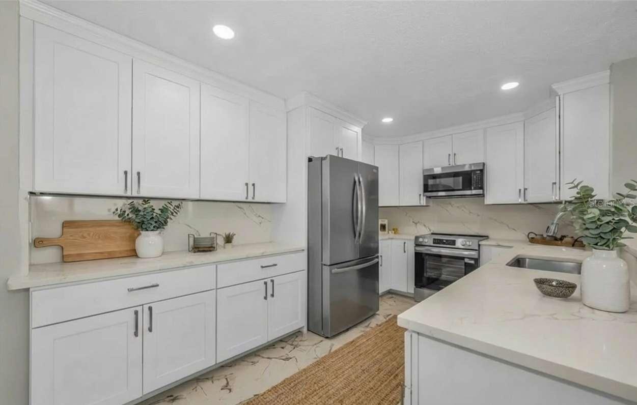 Kitchen with some virtual staging
