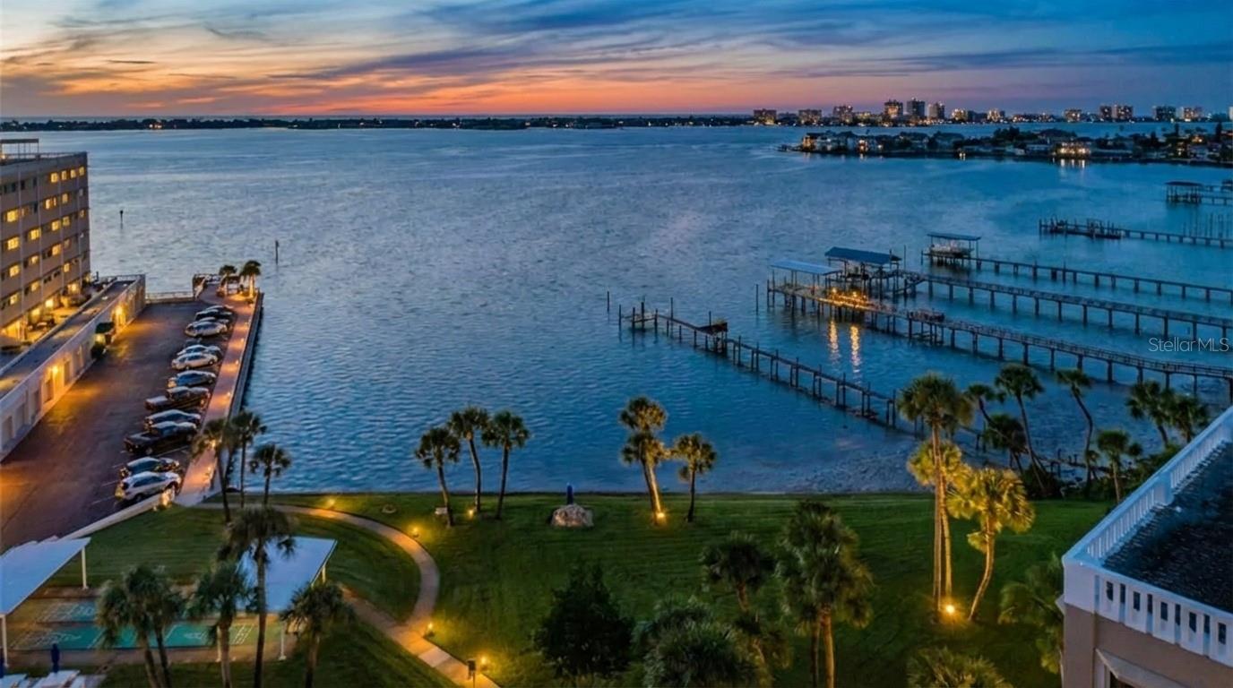 Enjoy sunset from landscaped areas