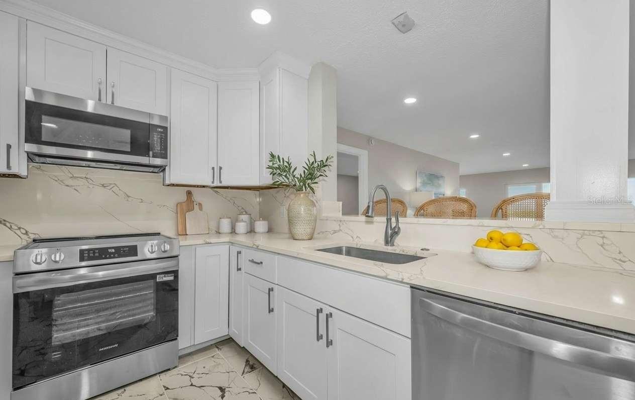 Kitchen with some Virtual staging