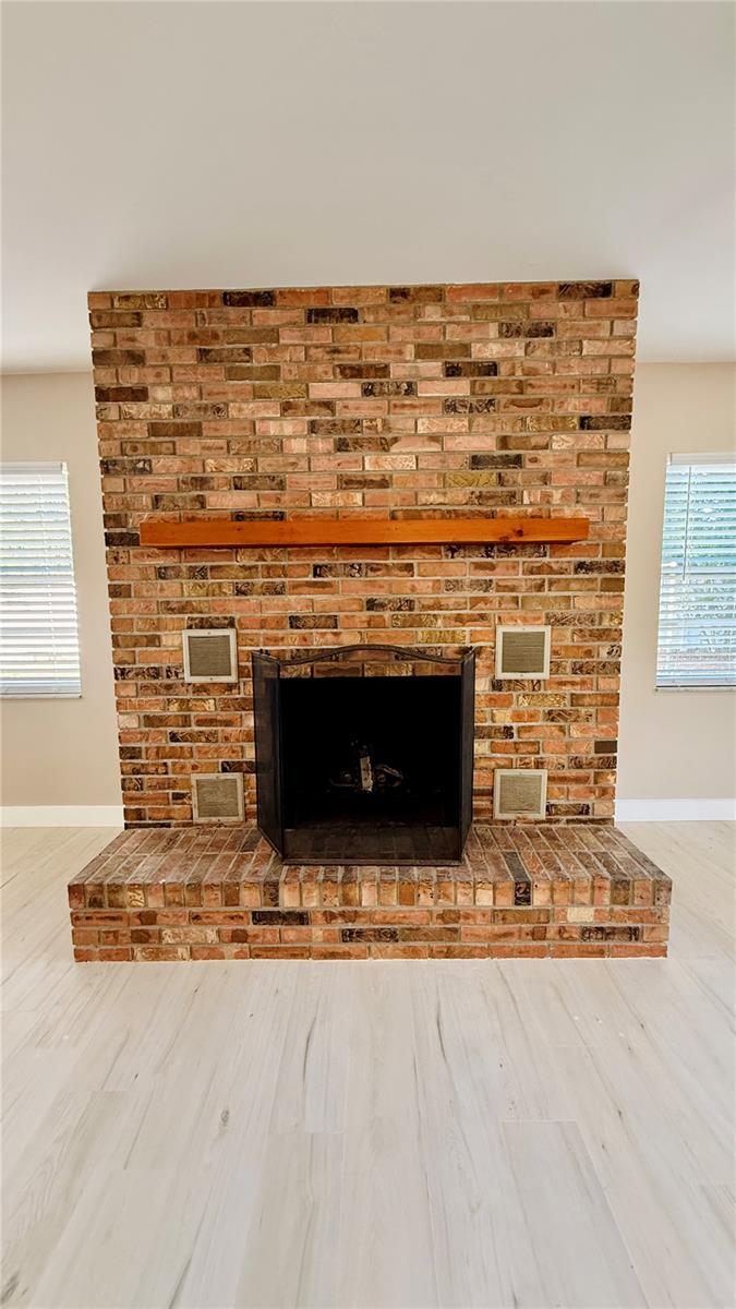 Wood Burning Fireplace