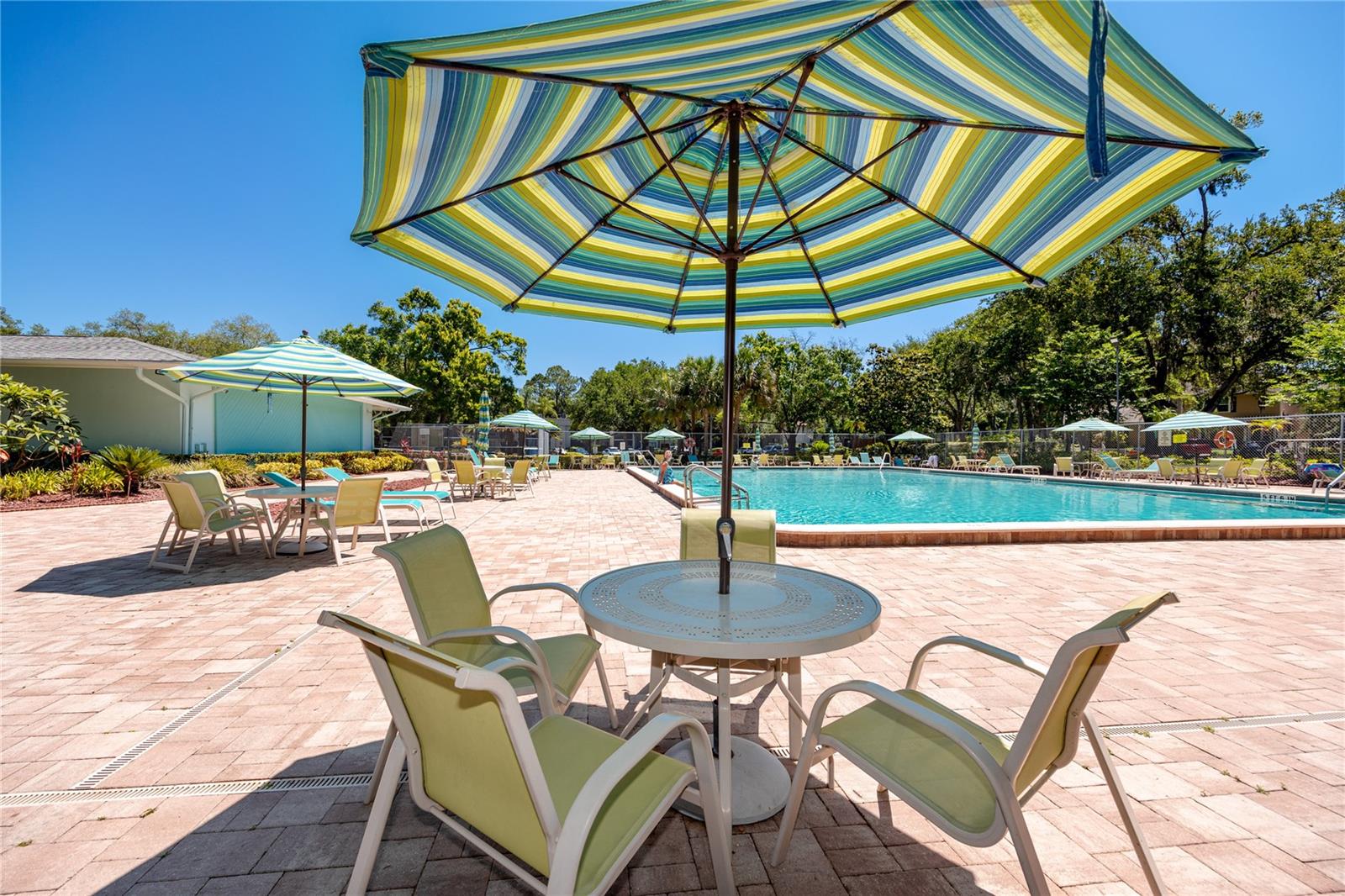 Recreation Center Pool Area, Fox Chase Condos, Palm Harbor, FL 34683