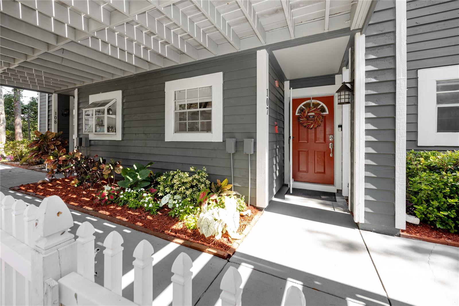 Ground Floor Condo Entrance, 2101 Fox Chase Blvd, #107, Palm Harbor, FL 34683