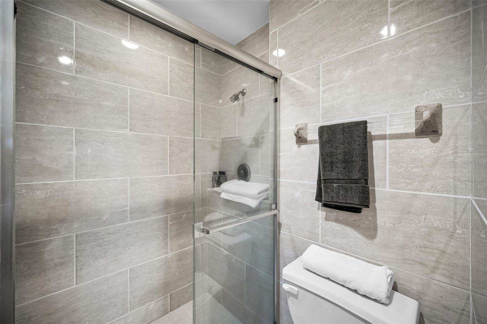 Master shower