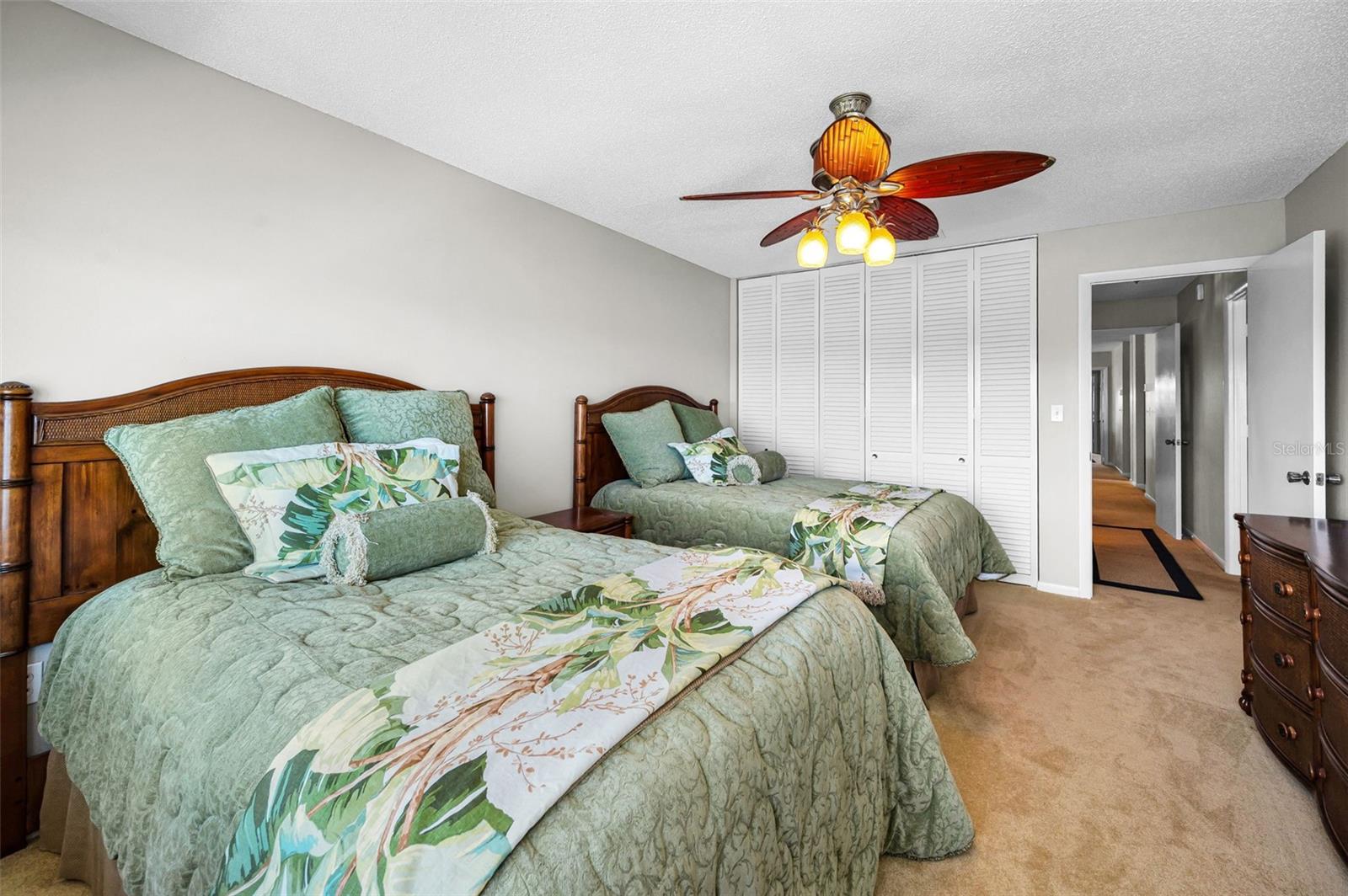Plenty closet space in guest room