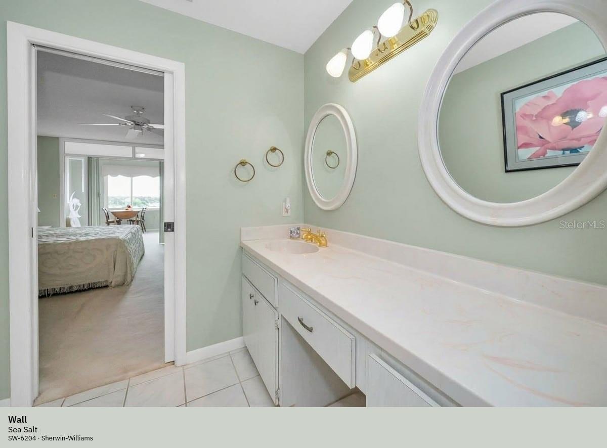 master vanity actual wall color