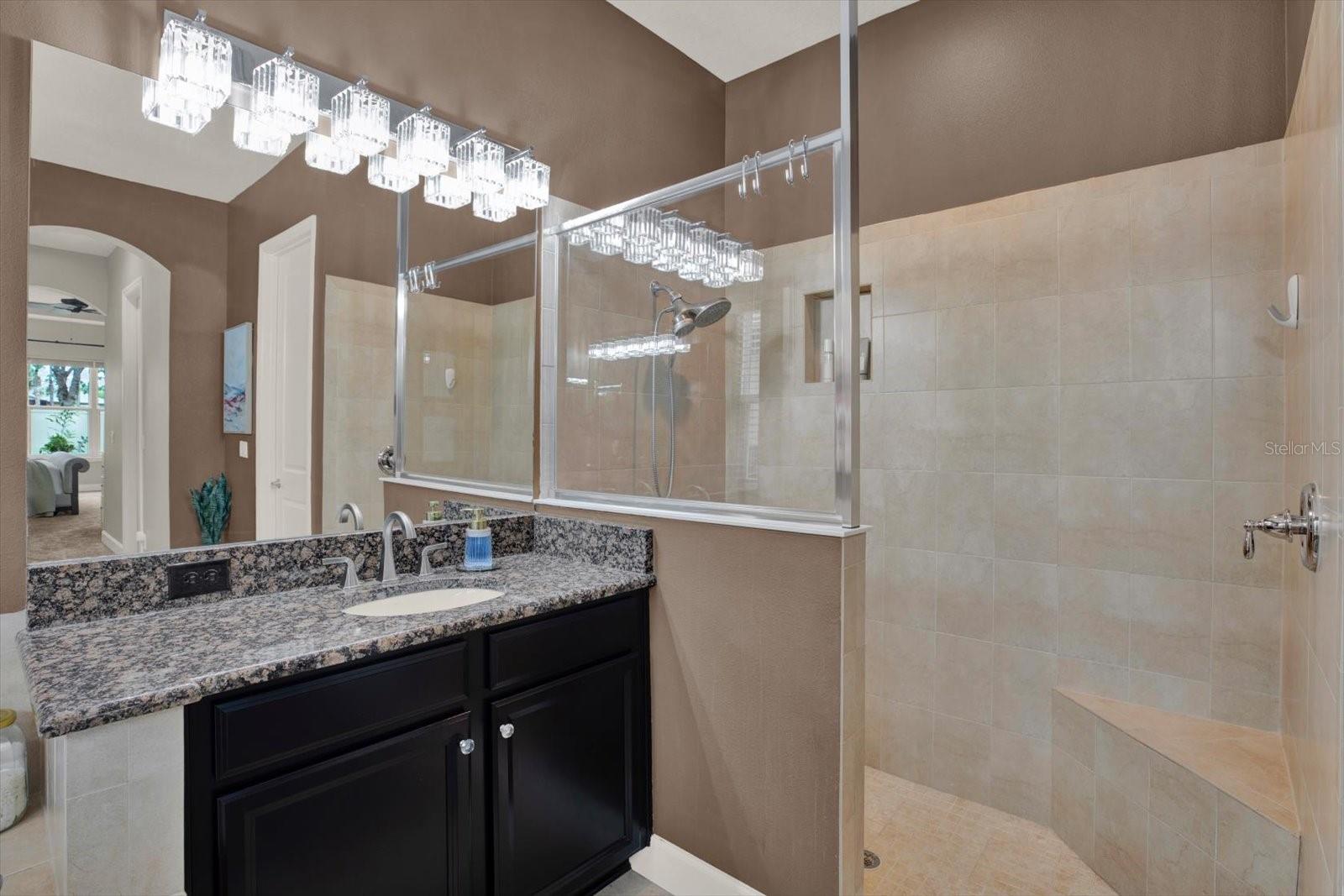 large walk in shower