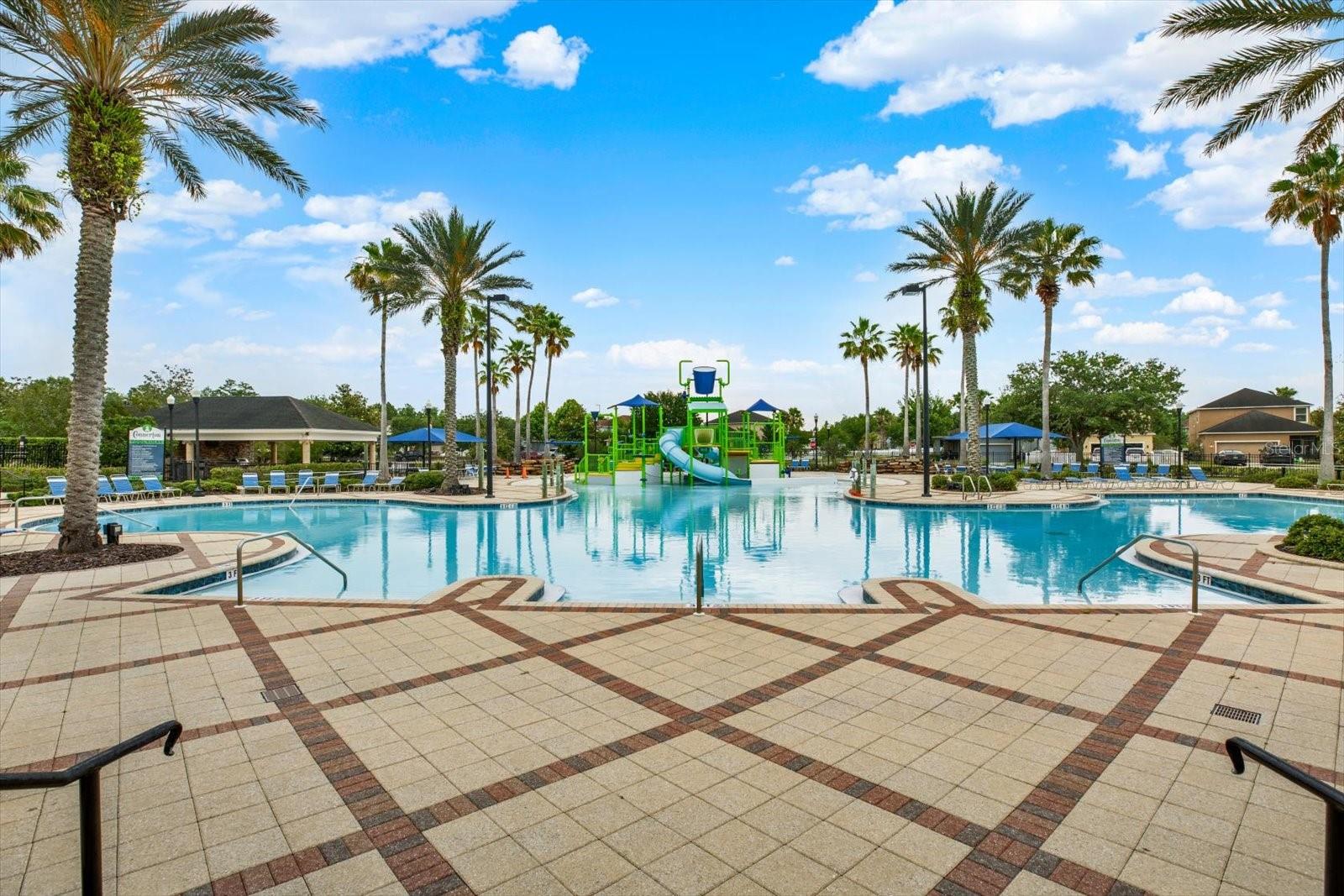 Heated lap pool