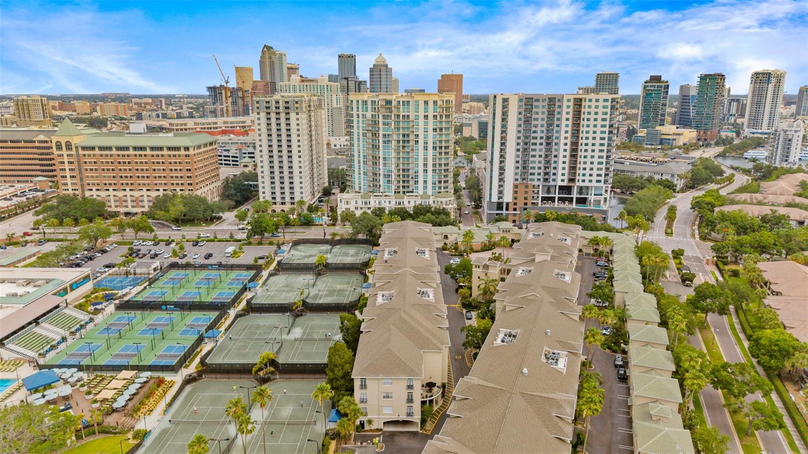 Aerial facing N