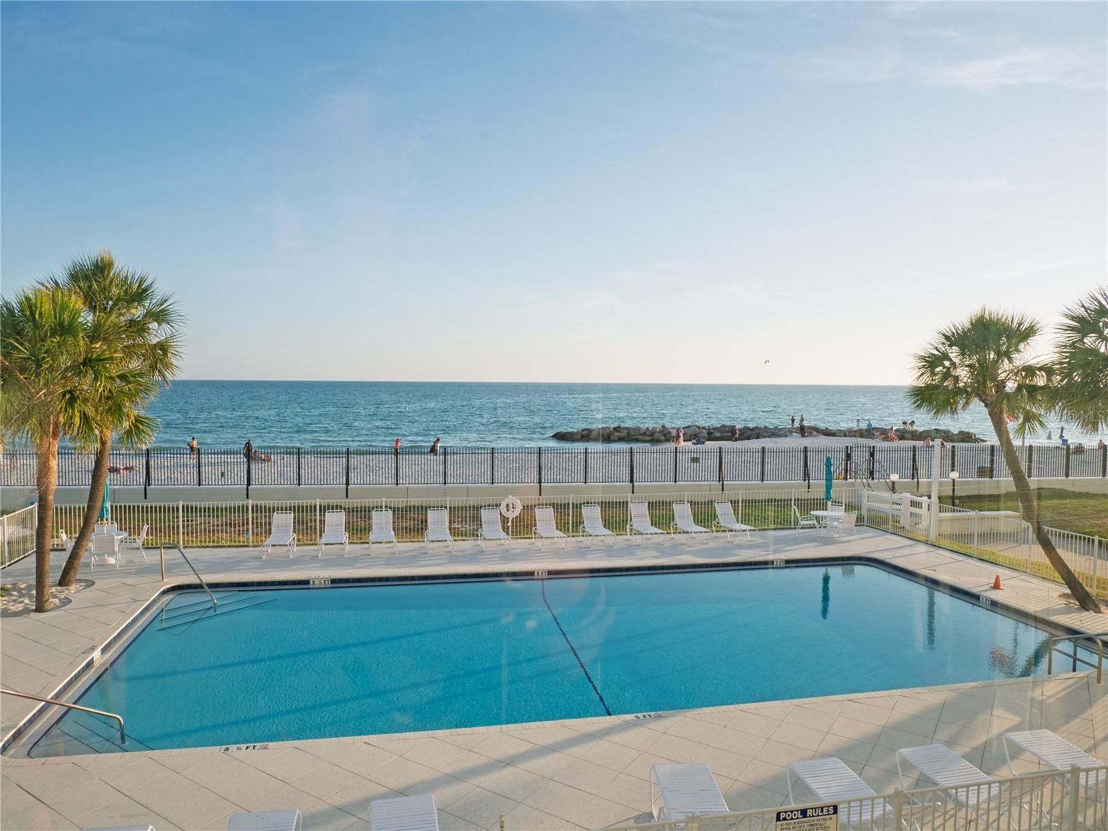 Pool View from the Unit