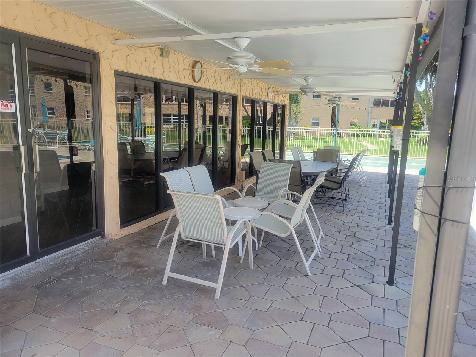Covered Poolside Deck