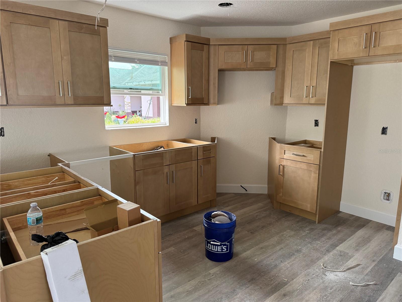 Kitchen.  granite to be installed and appliances