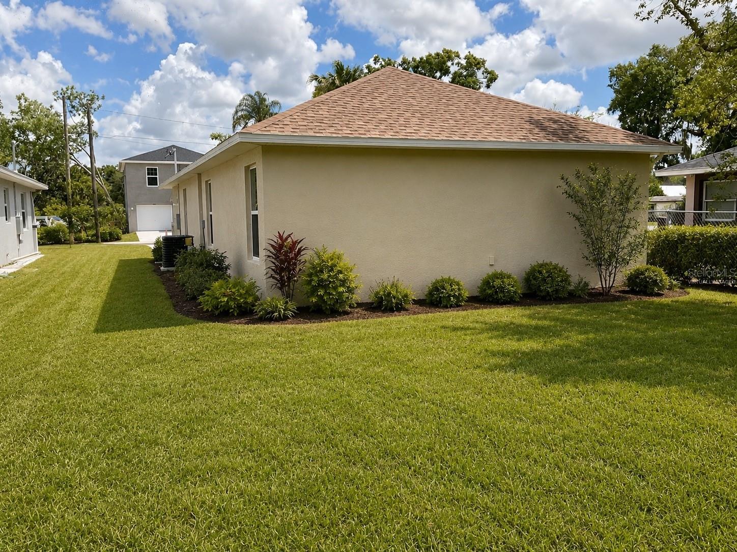 virtually staged backyard