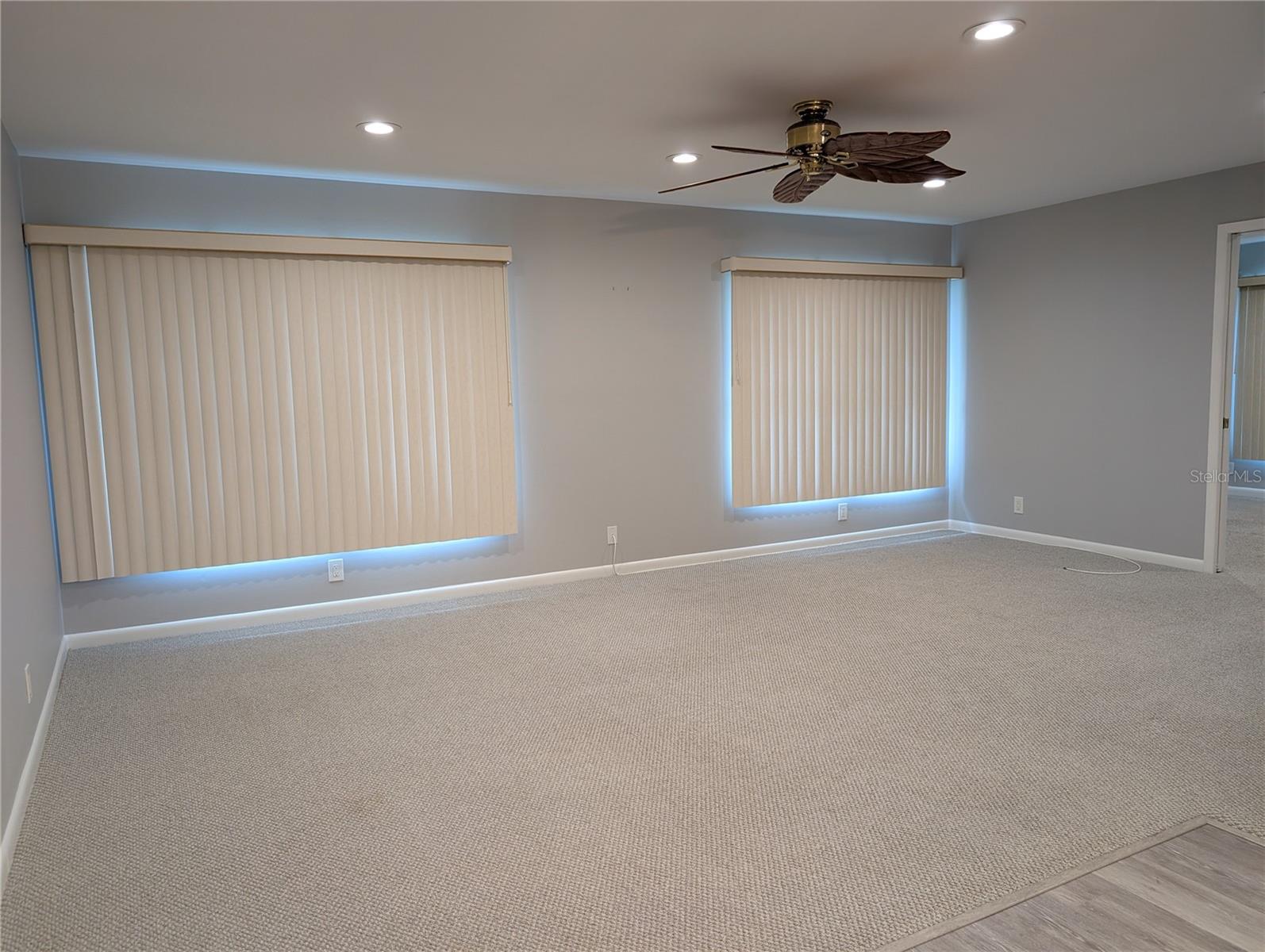Florida room with view into Bonus room.