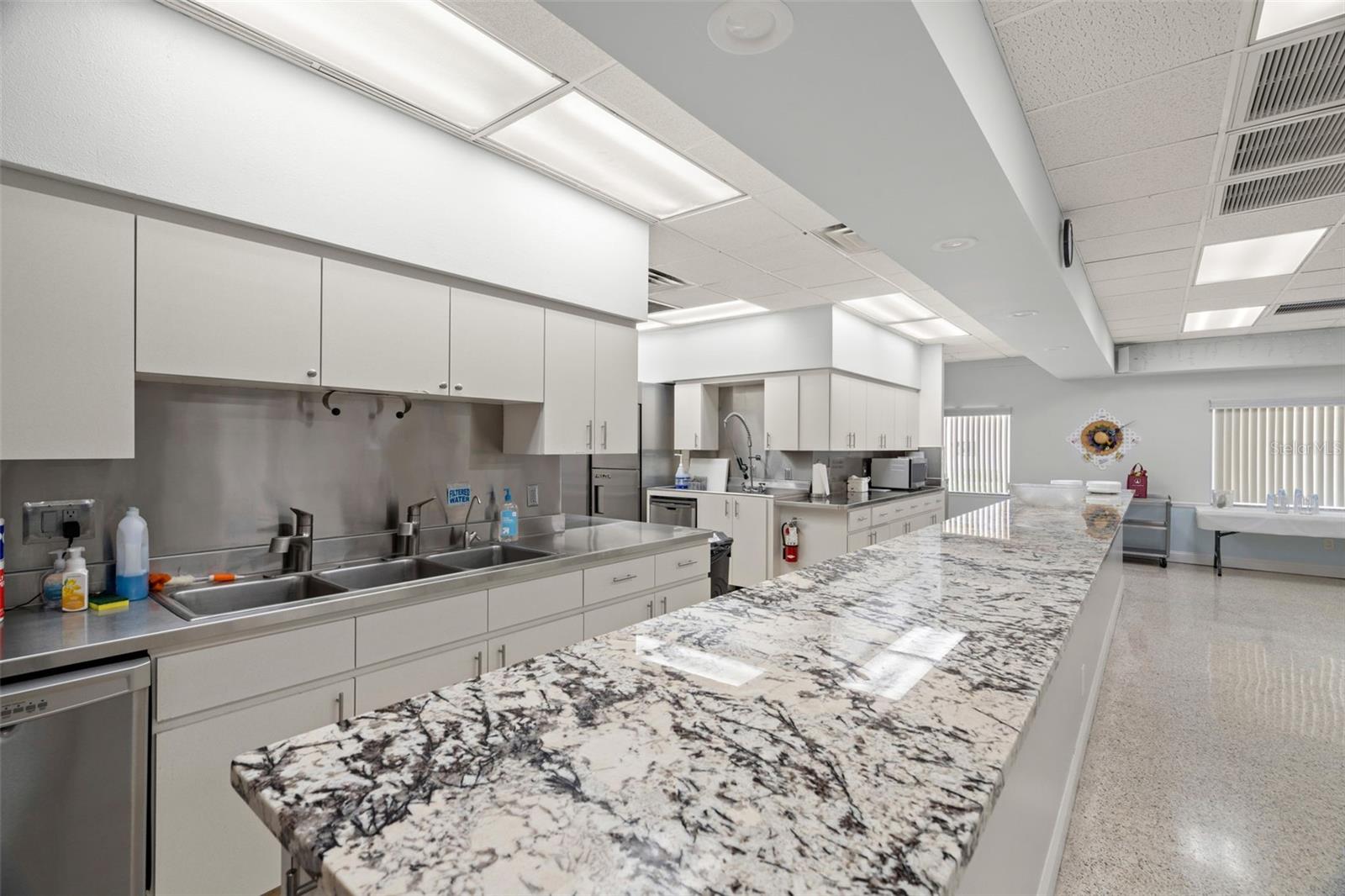 Unit #5 clubhouse has a fully updated kitchen.