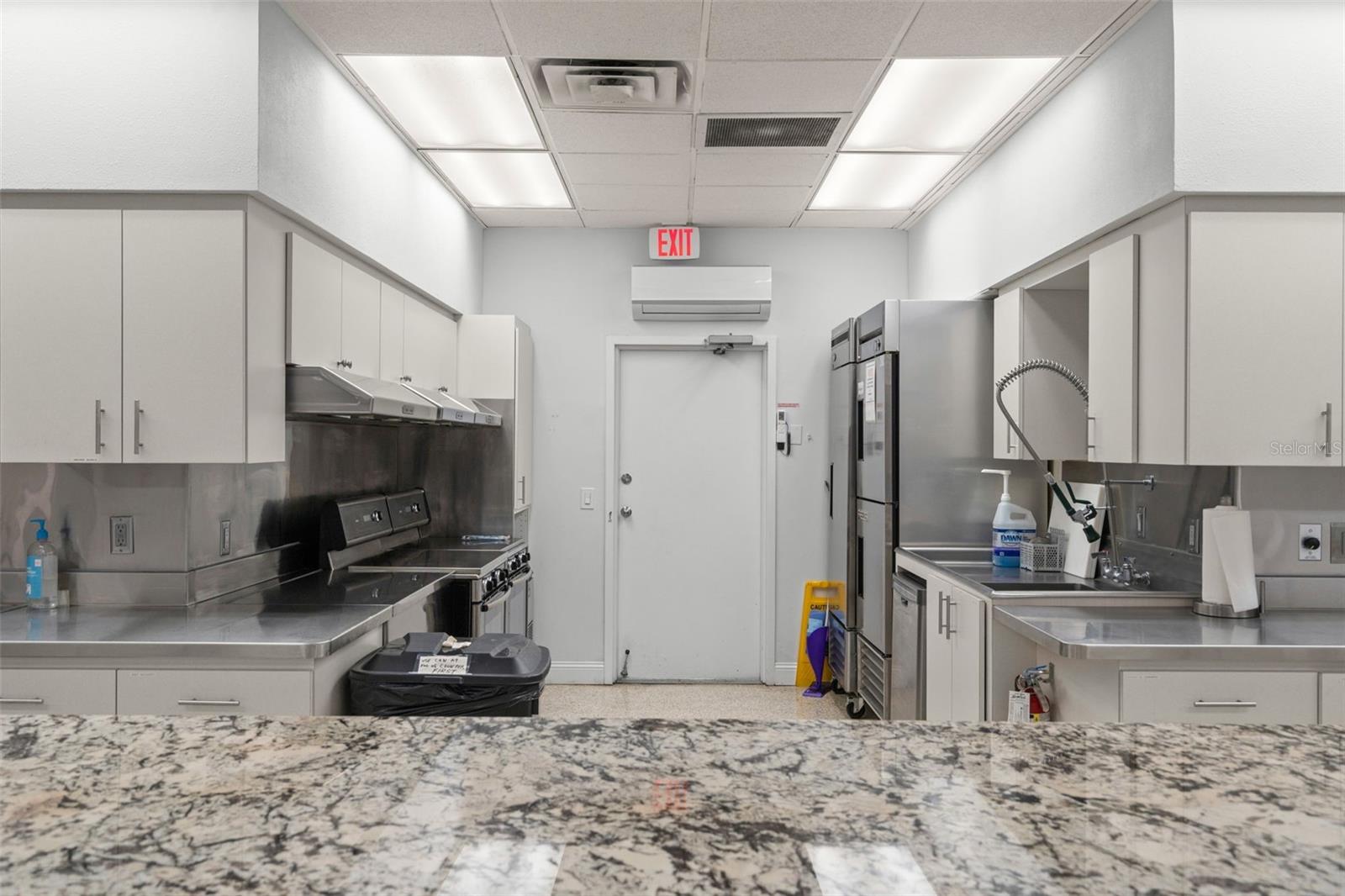 Unit #5 is a very active community.  Many meals are served from this kitchen.