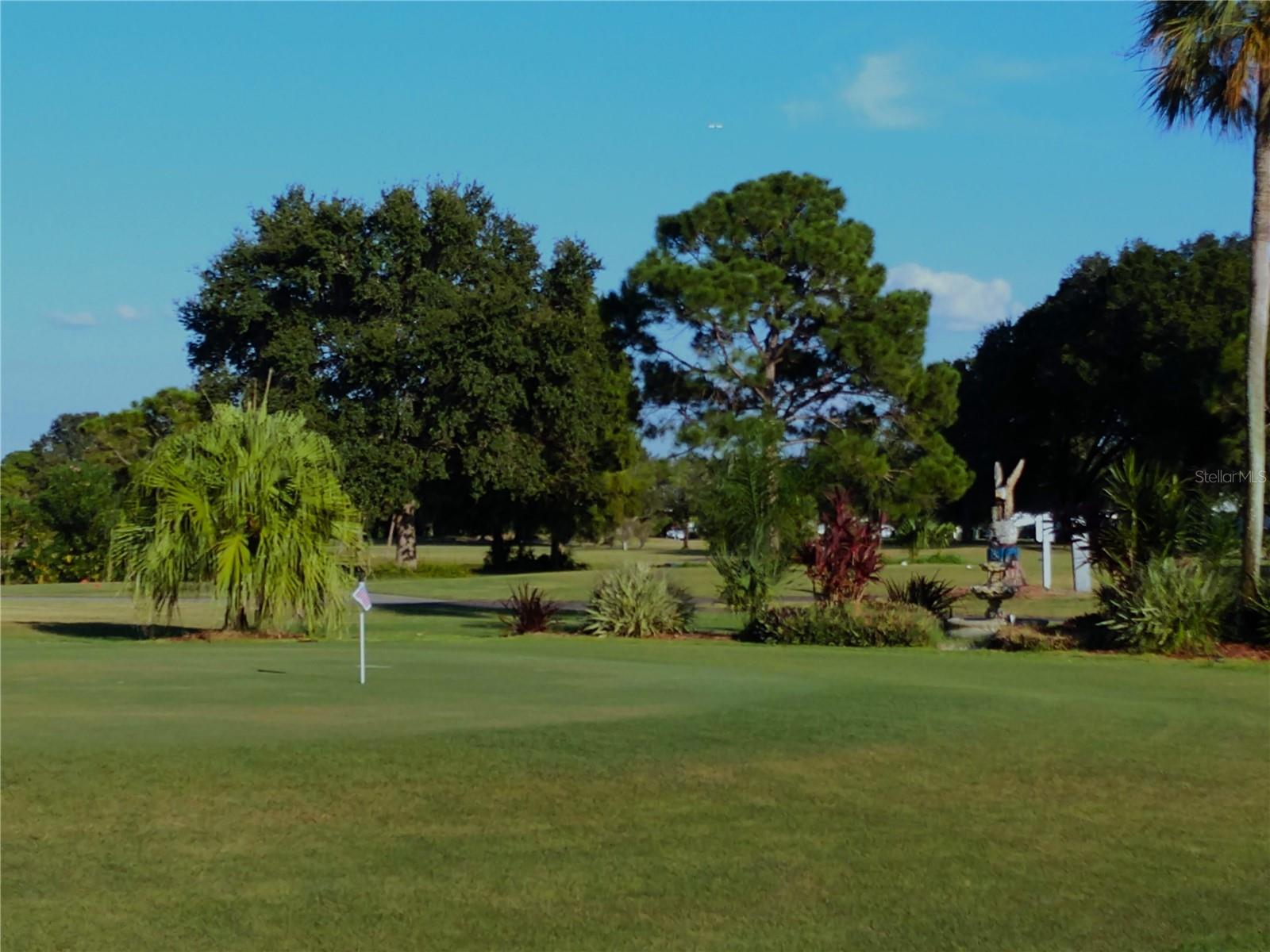 Practice chipping and putting while waiting for your tee time.