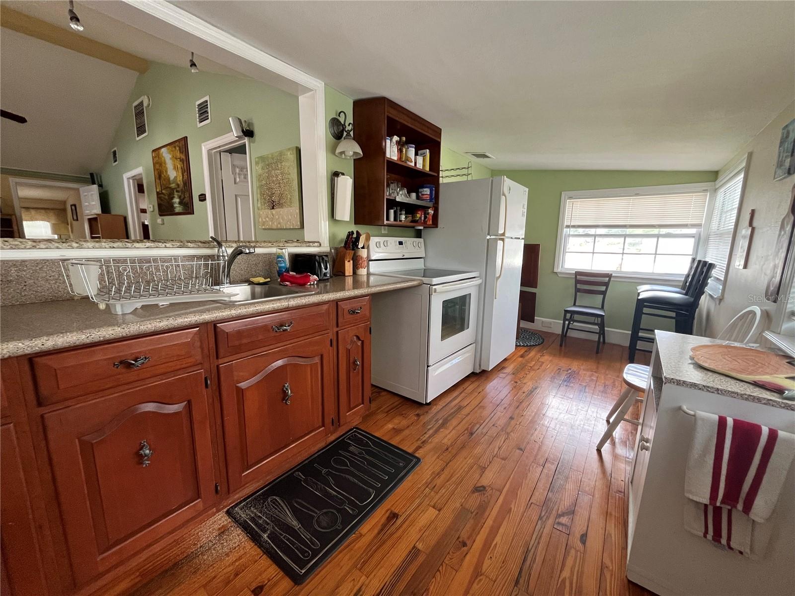 Second kitchen upstairs.