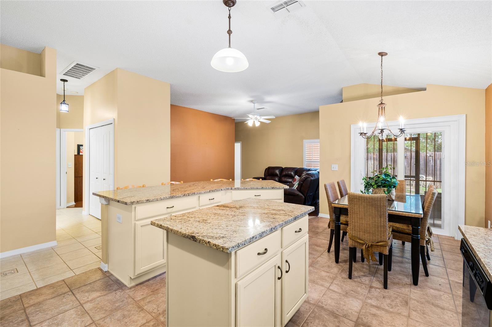 Centrally located kitchen with access to the family room and sliders to the back porch!