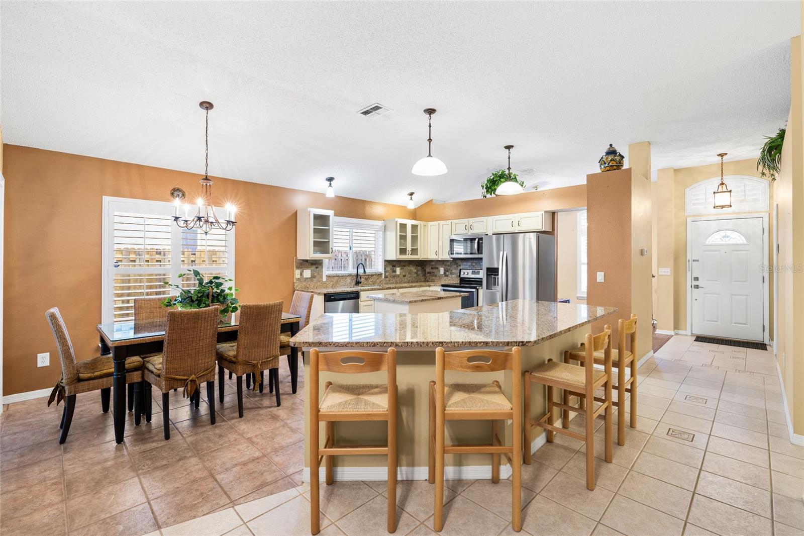 Spacious kitchen with dining area!