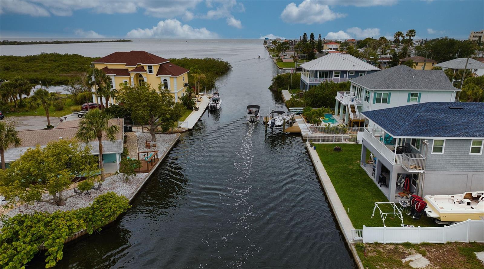 Another view of access canal to Gulf.