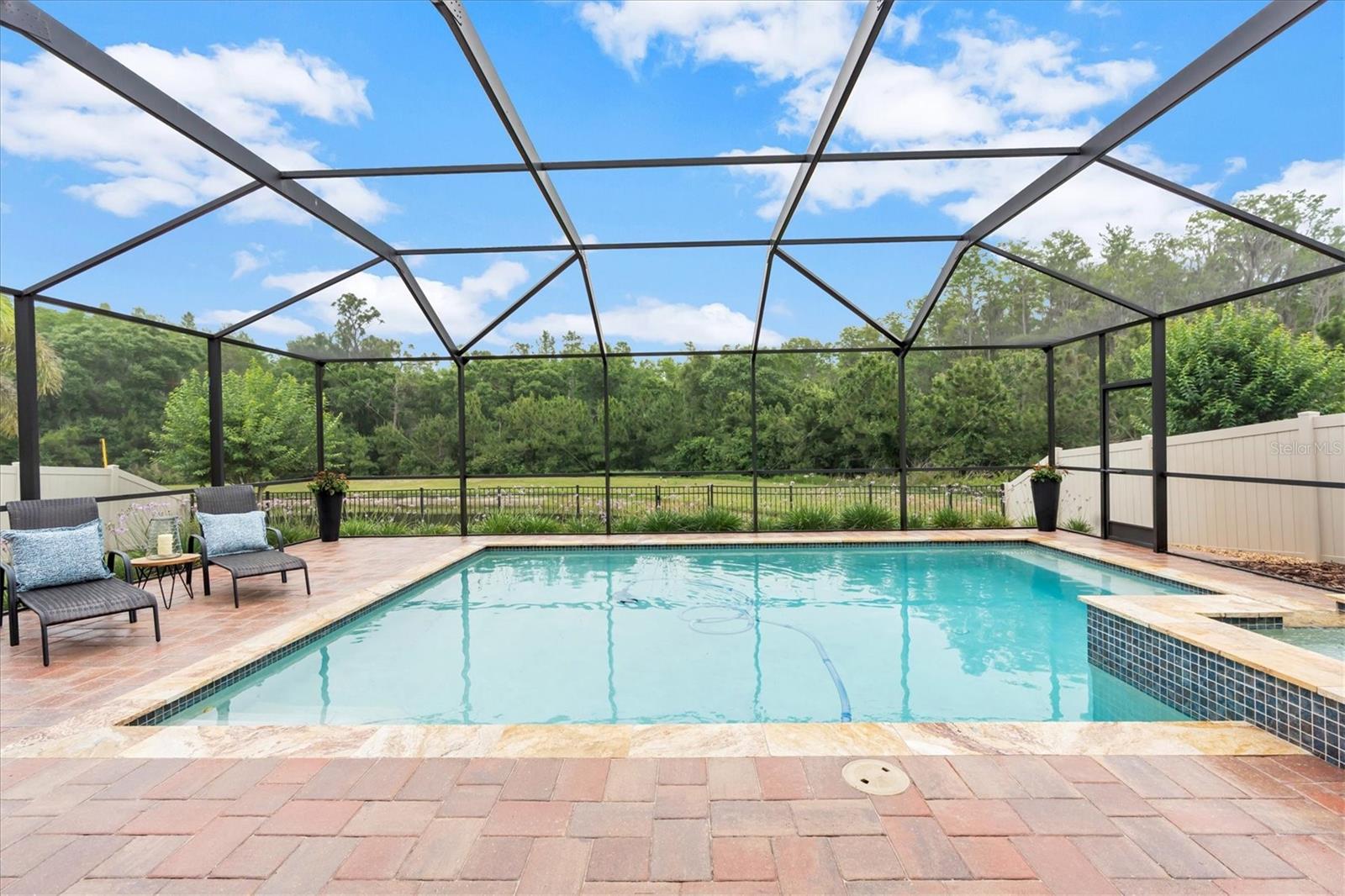 Pool w/ conservation view