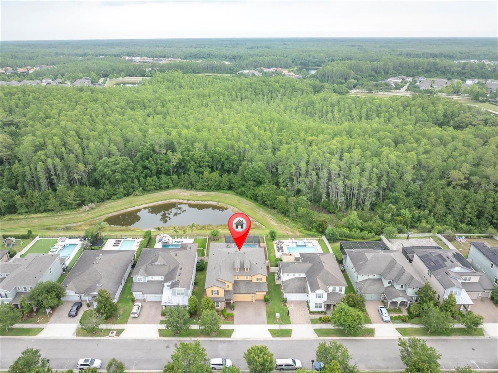 Aerial view w/ conservation