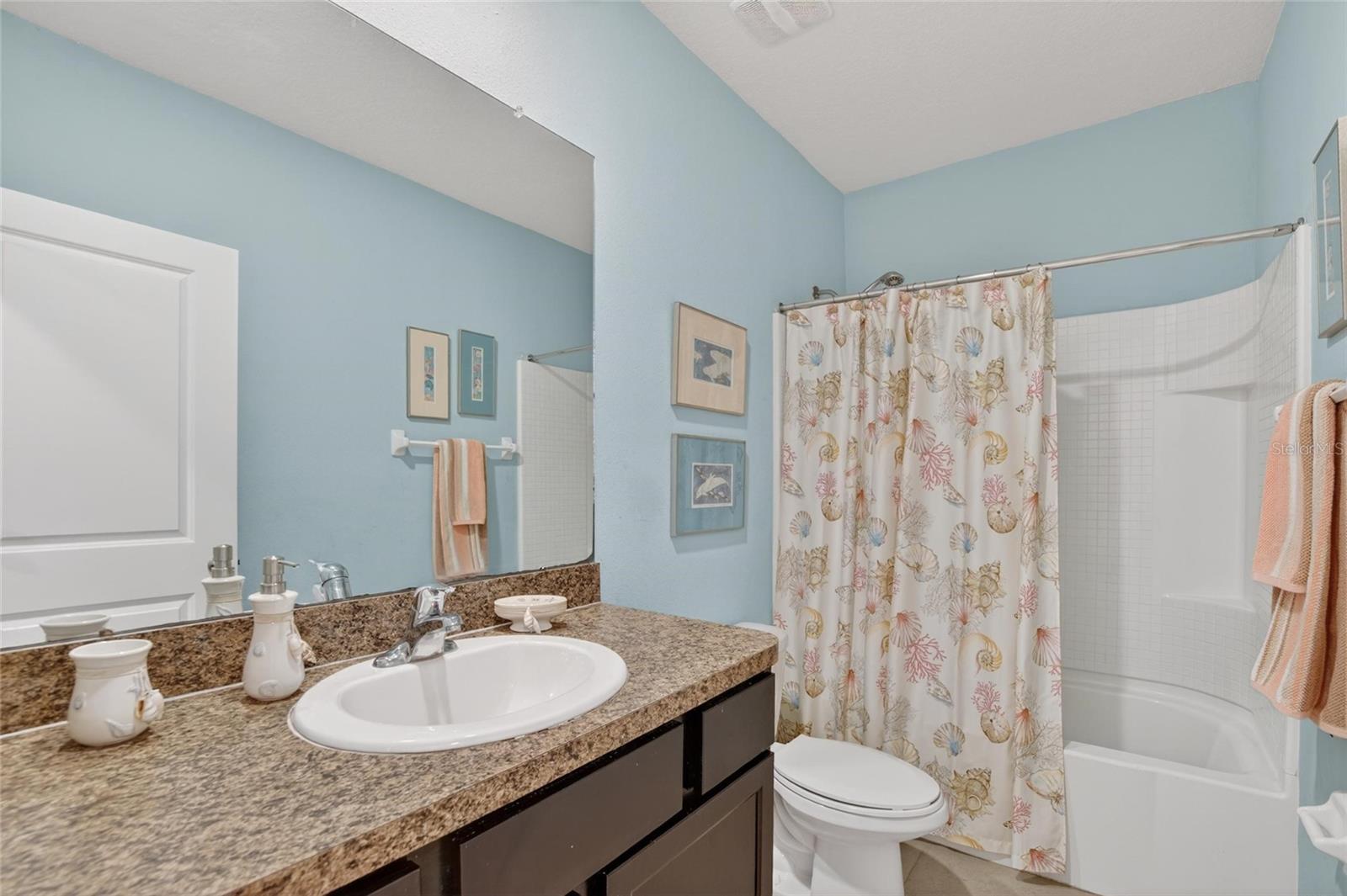 SECOND FLOOR BATHROOM HAS TUB-SHOWER COMBO