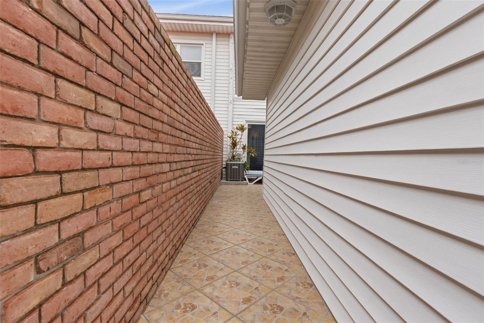 Pathway to the courtyard