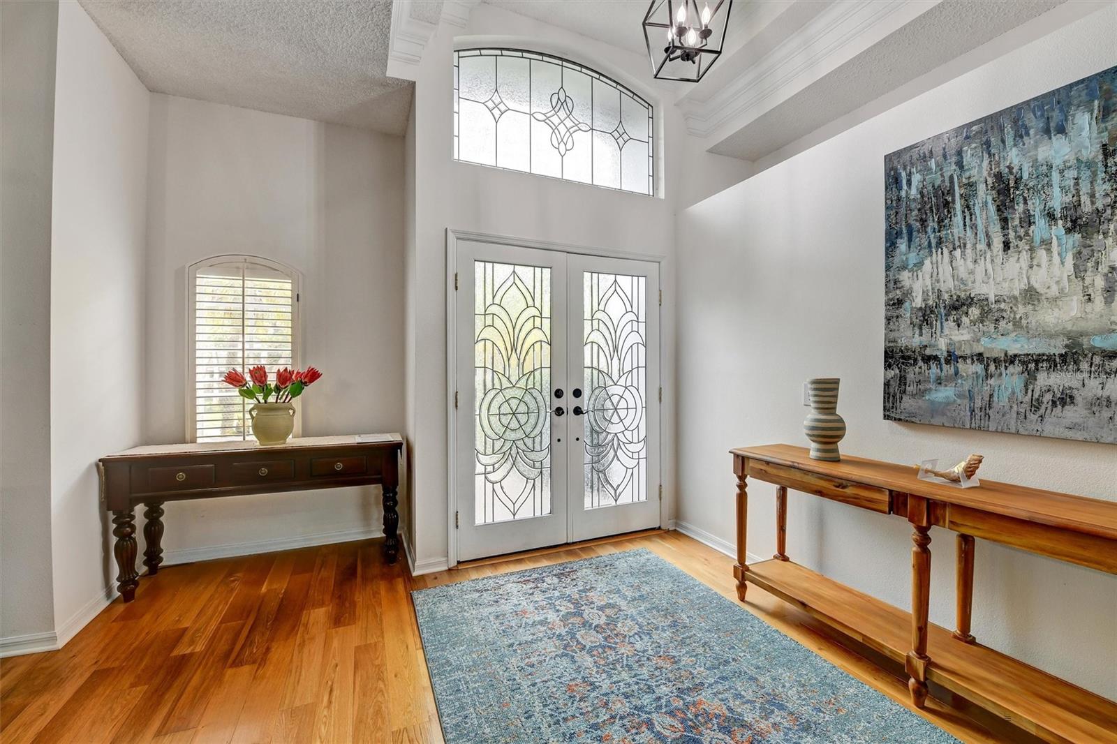 Leaded Glass Doors