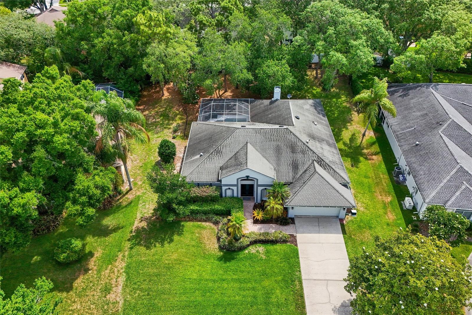 Drone view from the front