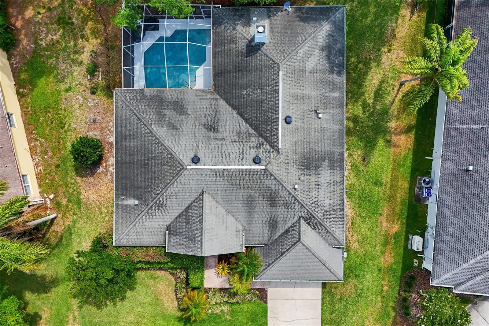 Drone view overhead