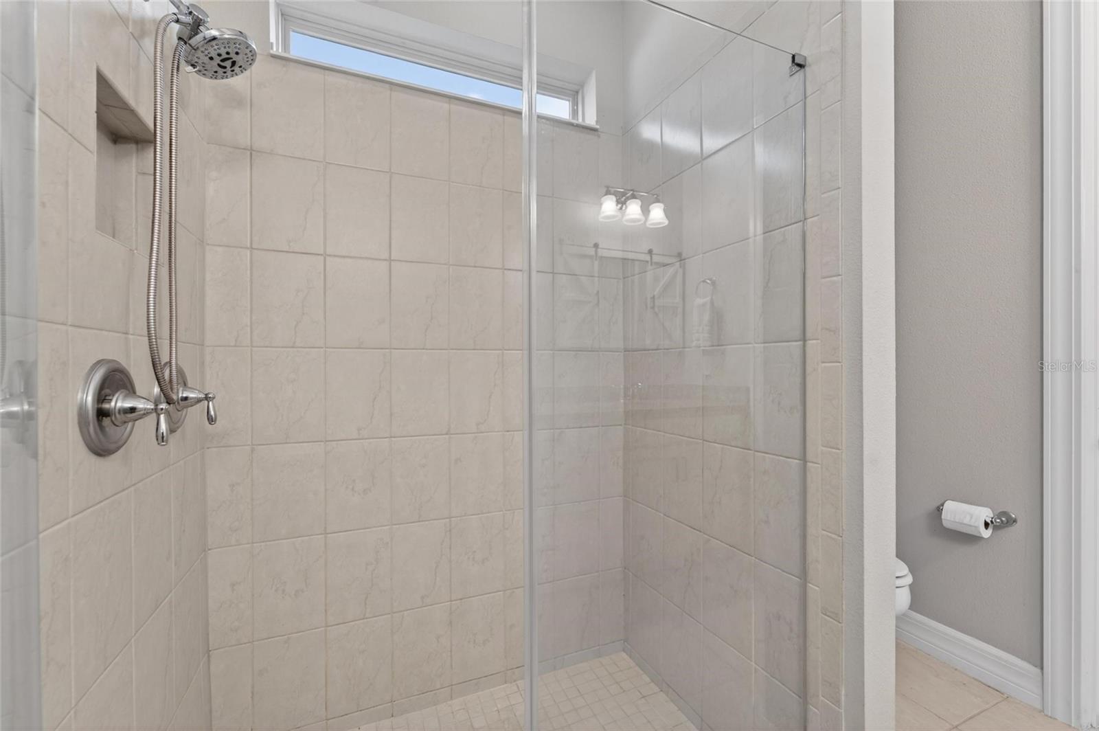 Primary bathroom shower
