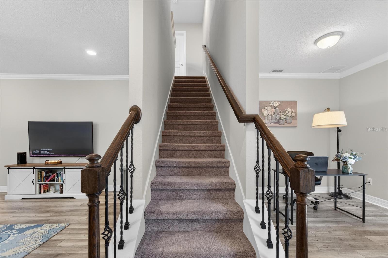 Stairs to second floor