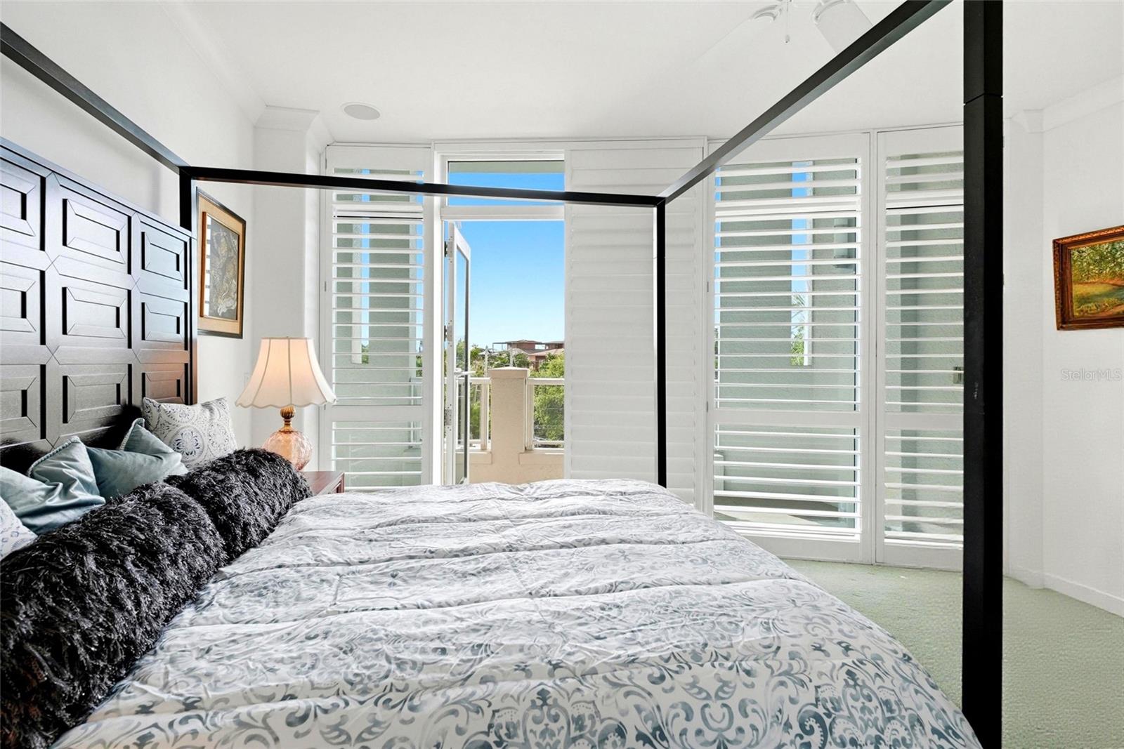 Guest bedroom with large balcony