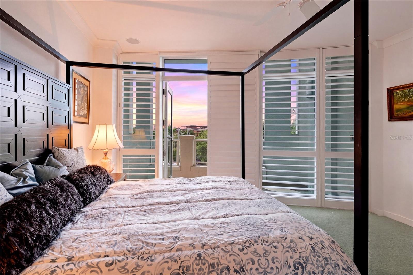 Guest bedroom with large balcony