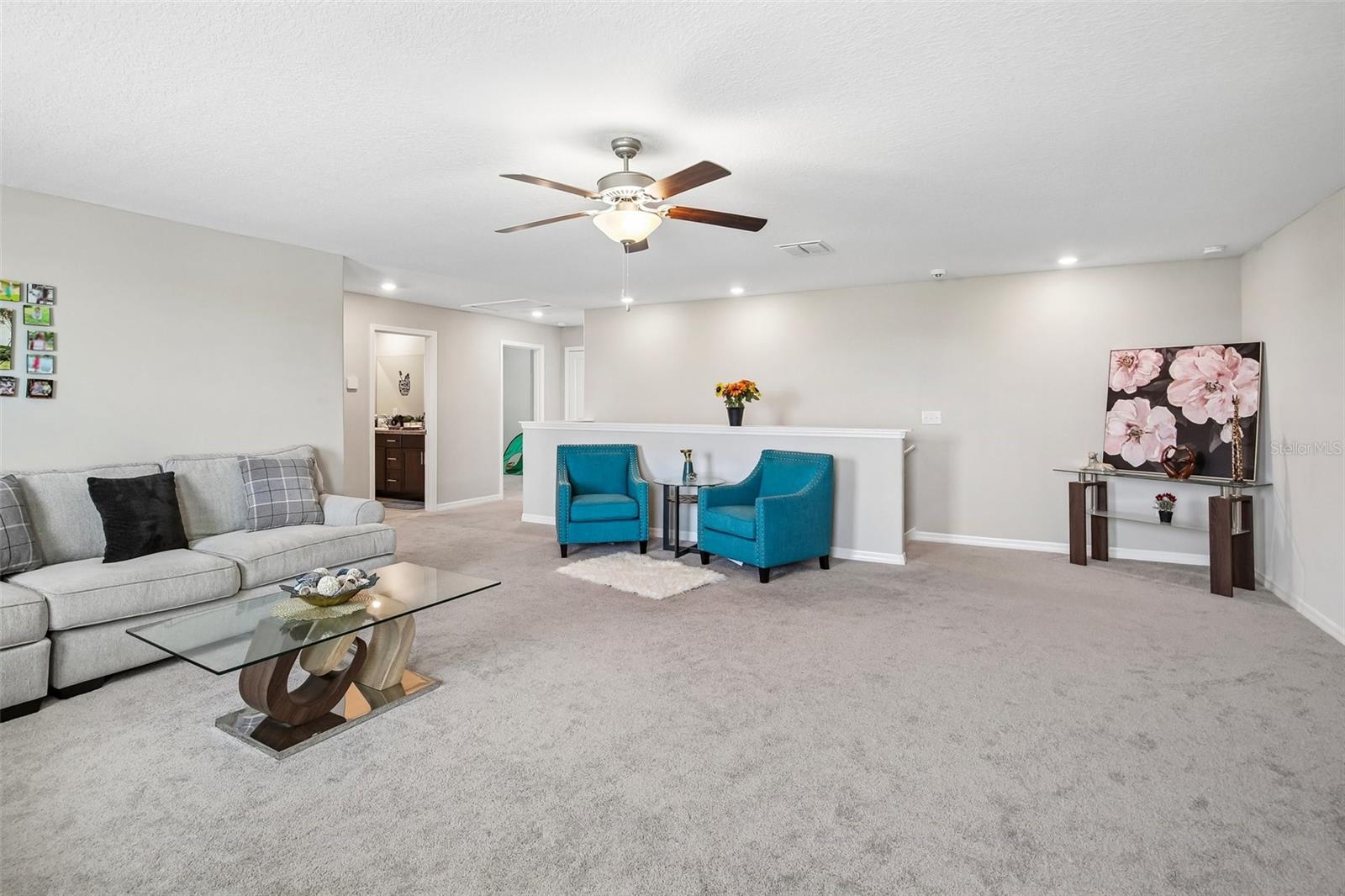 EXTRA SPACIOUS BONUS ROOM UPSTAIRS