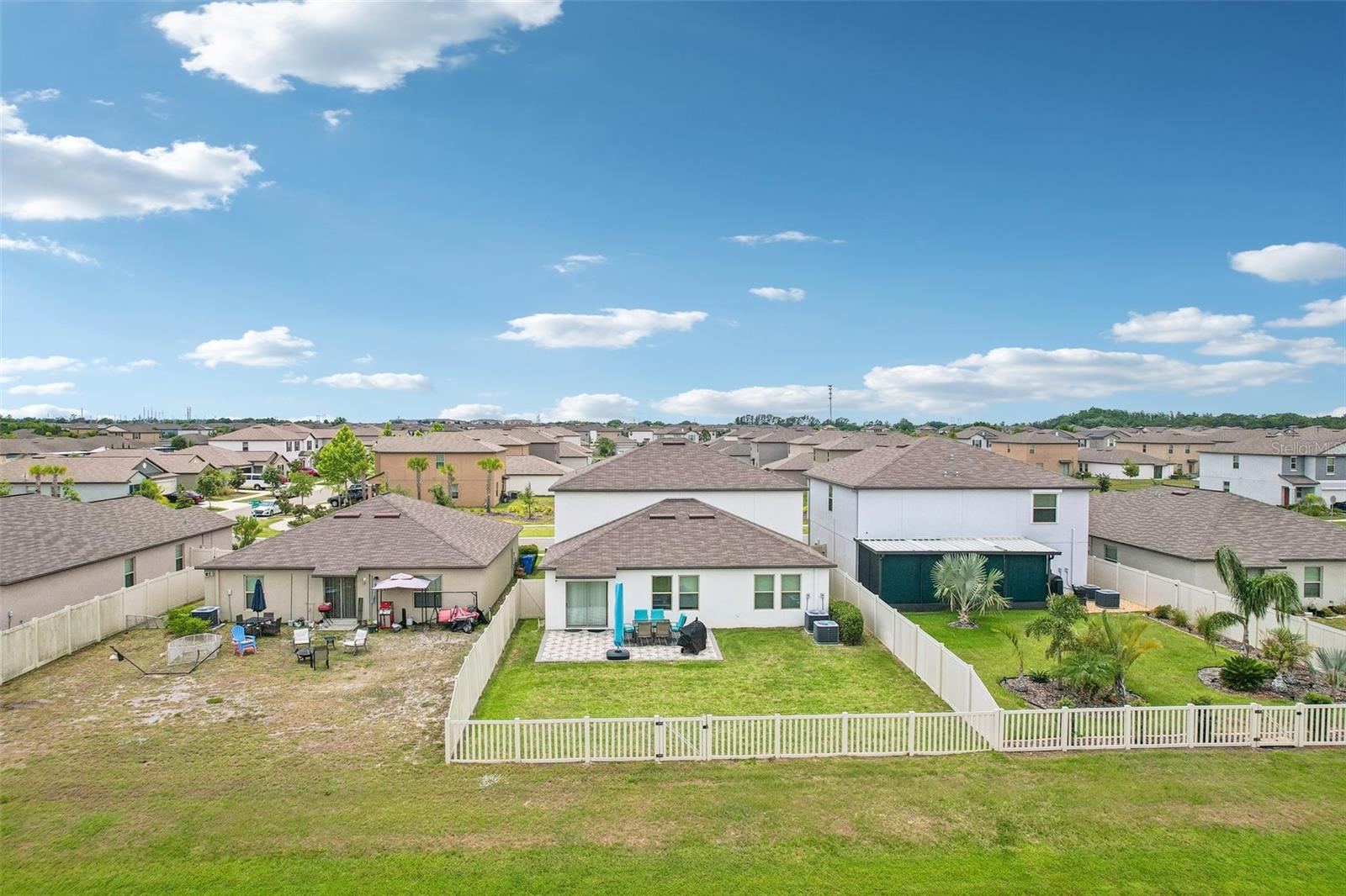 AERIAL OF BACK OF PROPERTY