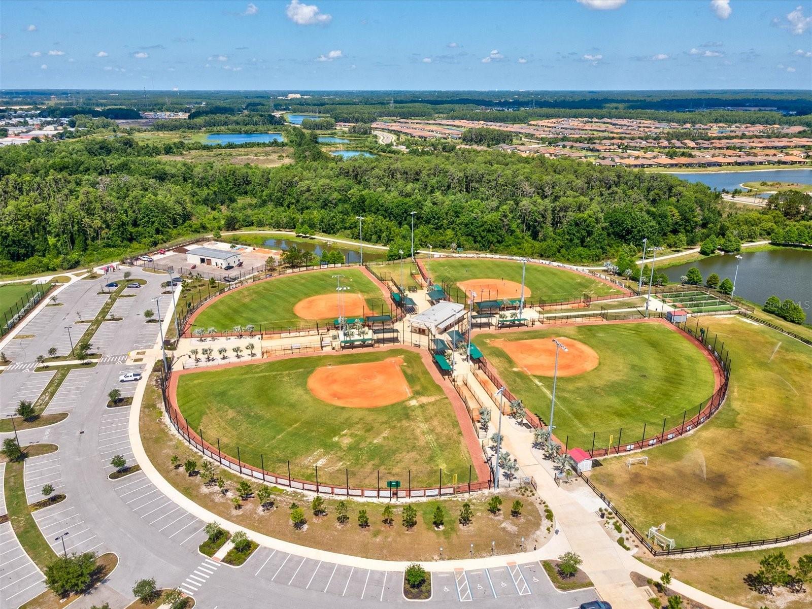Softball/baseball fields