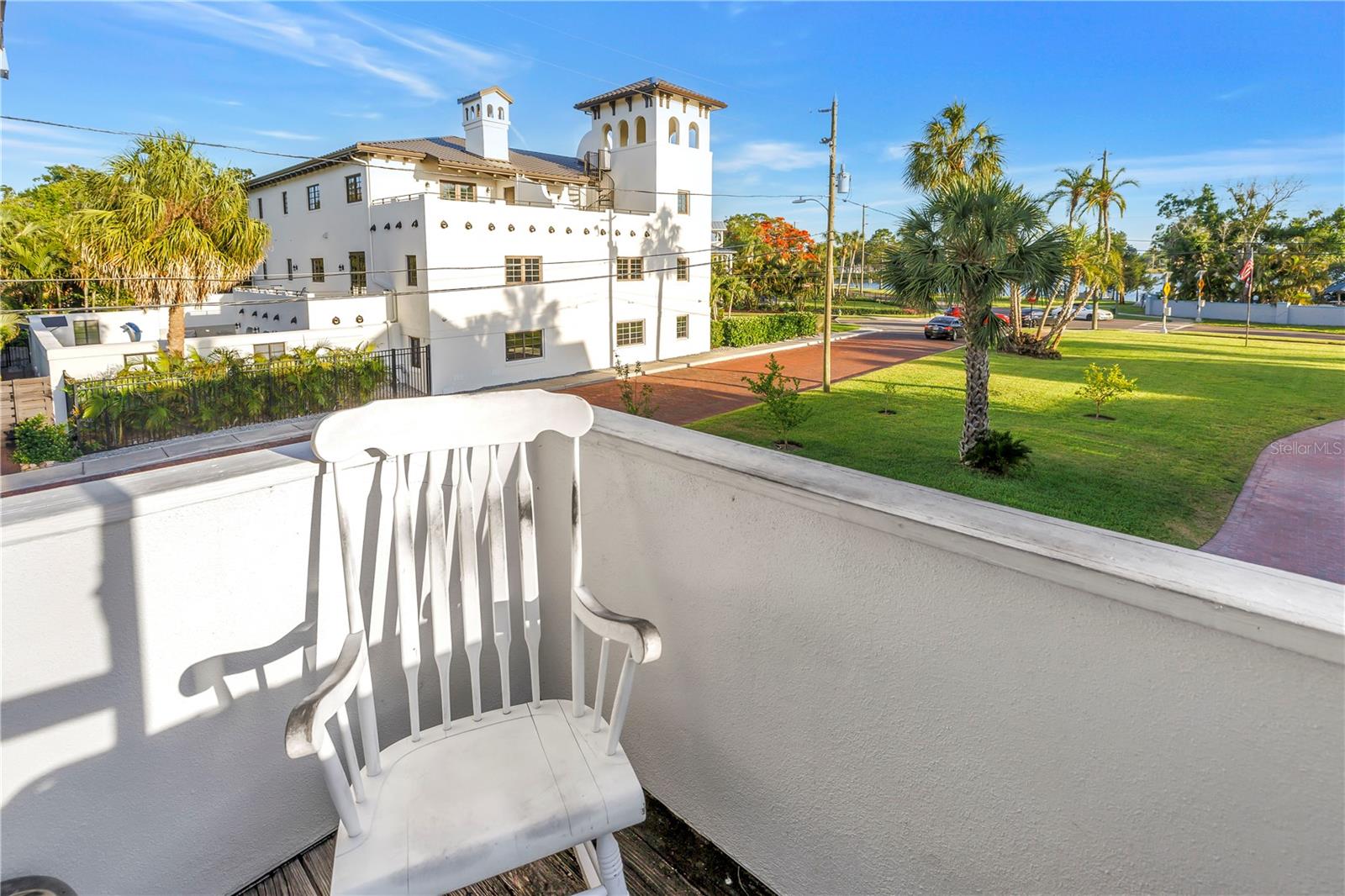 Casita balcony to enjoy bayou view