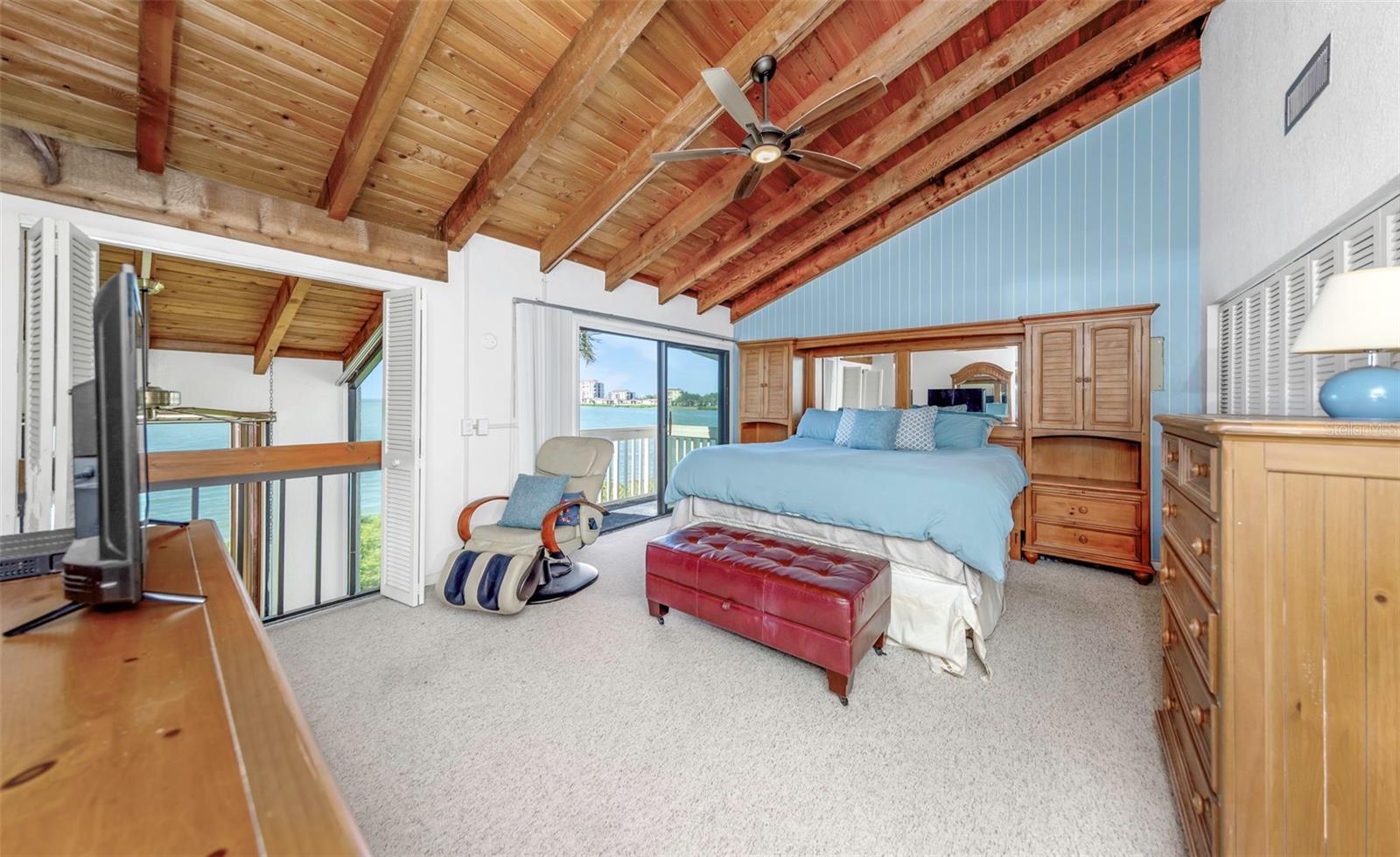 Primary Bedroom with high ceilings