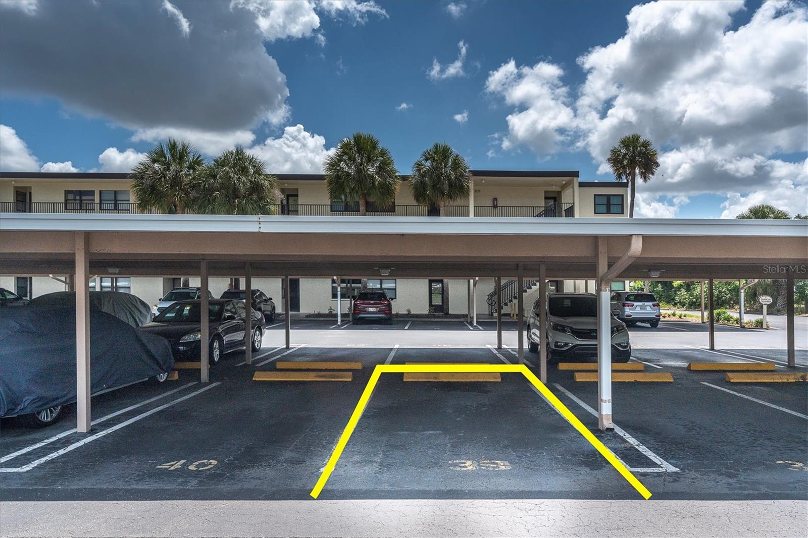 Assigned covered parking