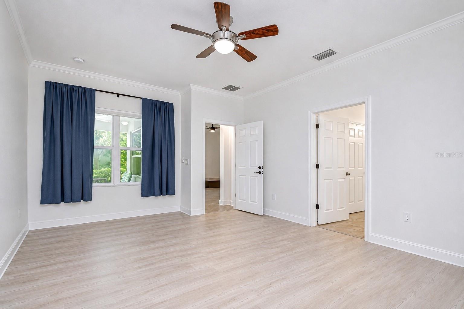 First-floor primary suite — a true retreat