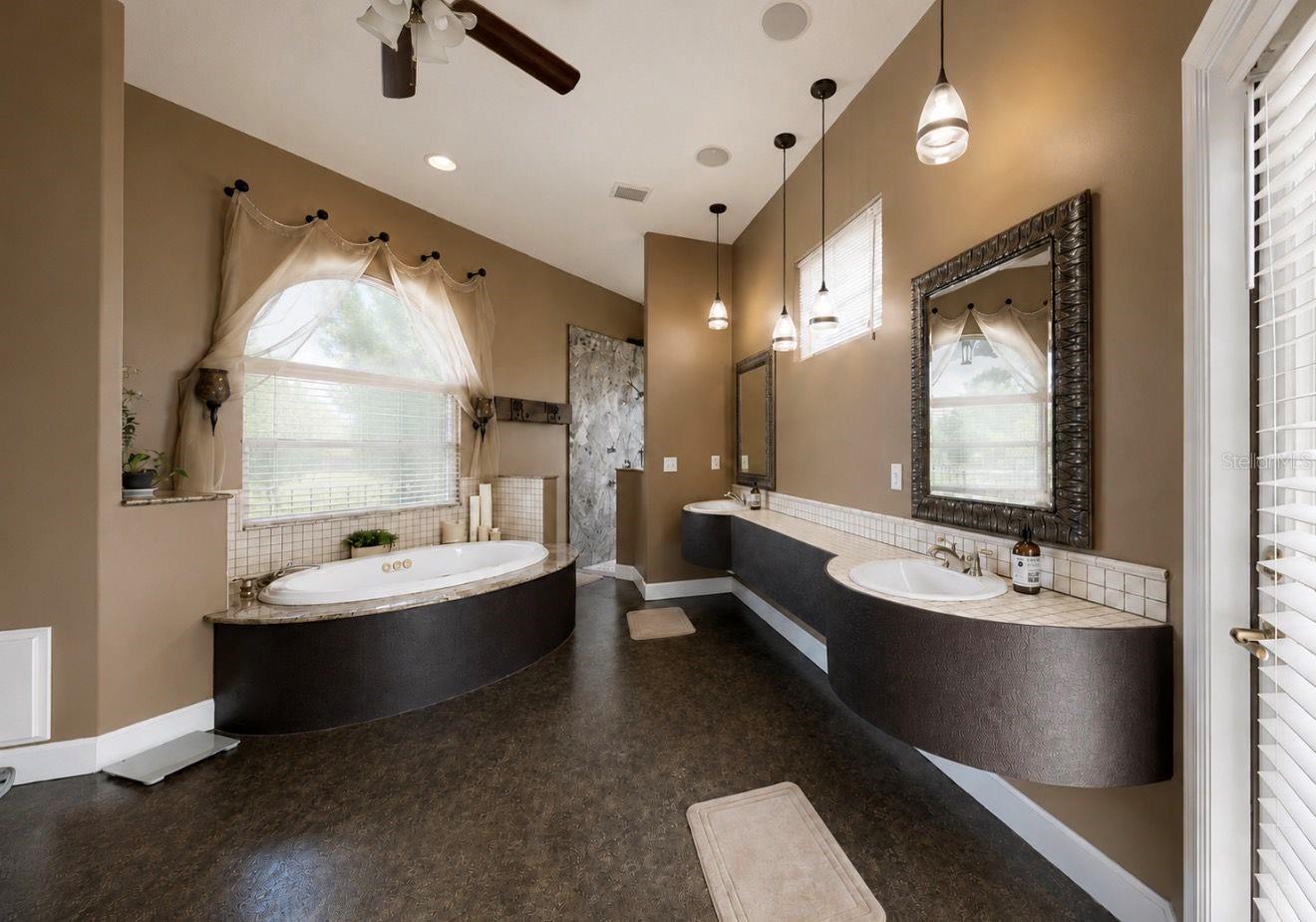 Primary bathroom with jetted tub